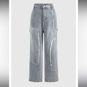NWT Denim Patchwork Design Jeans— Size XL
